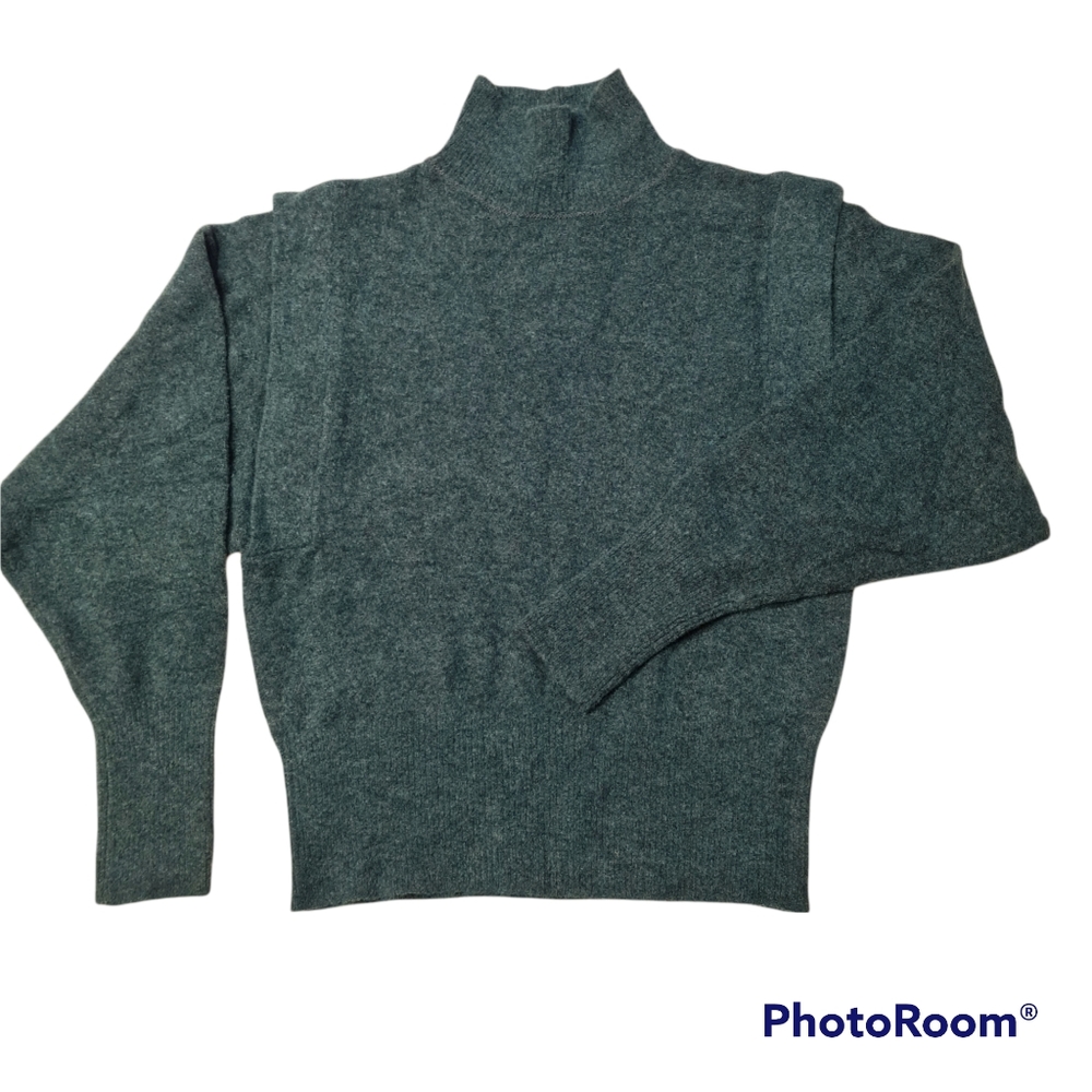 Green Teal Turtleneck Long Sleeve Size S